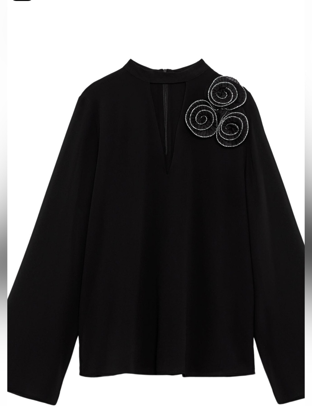 Zara Flower choker blouse fit for M or maybe L
